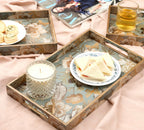 Mystic Rectangle Serving Tray Set