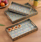 Mystic Rectangle Serving Tray Set