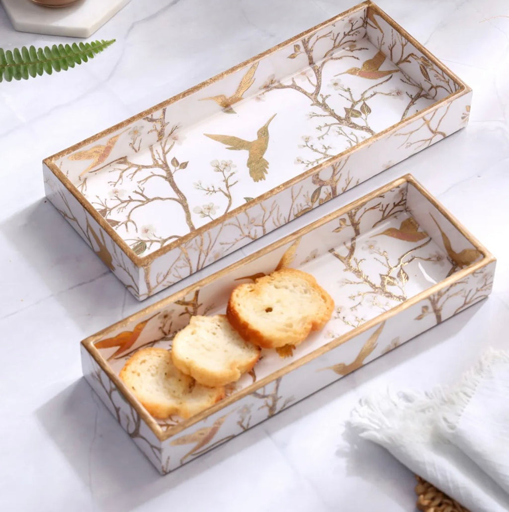 Mystic Rectangle Serving Tray Set