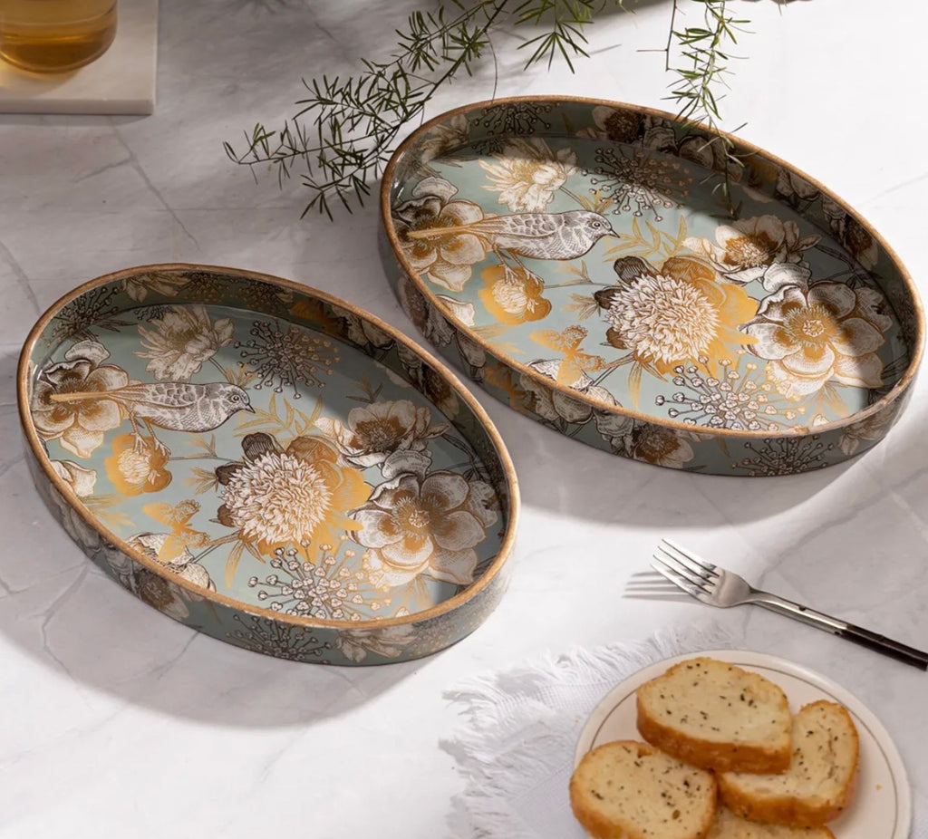 Mystic Oval Serving Tray Set