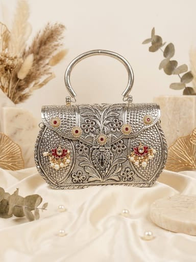 Karigari German Silver Clutch