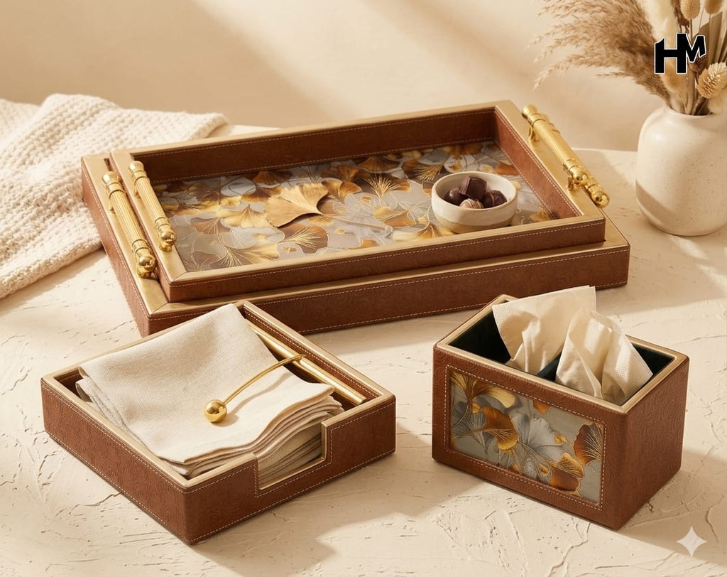 Premium Luxe Leatherite Combo Set