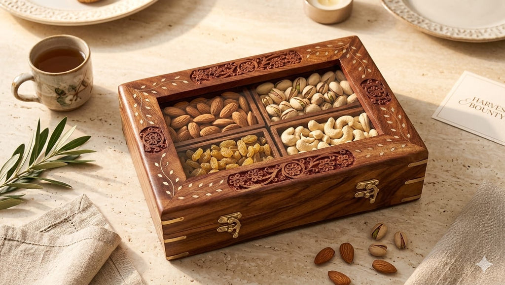 Sheesham Wood Dryfruit Box