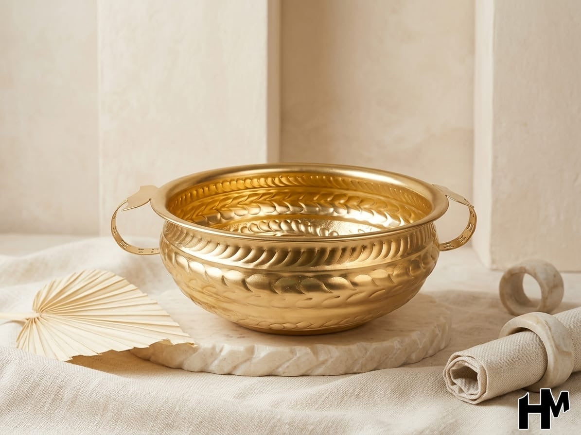 Imperial Gold Finish Decorative Bowl