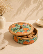 Rustic Charm Mango Wood Roti Box