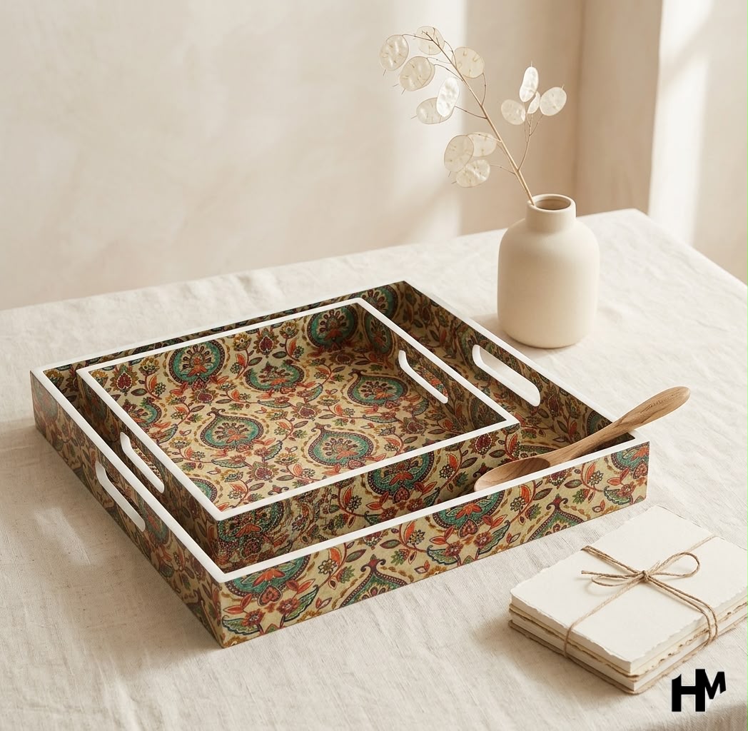 Wooden Square Tray sets