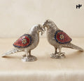 German Silver Parrot Pair