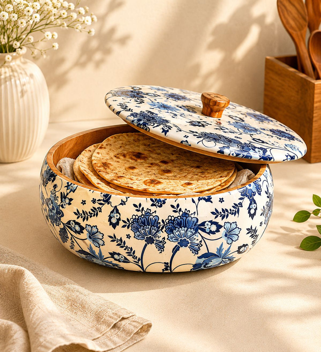Artisan Mango Wood Roti Box
