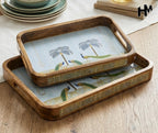 Heritage Mangowood Tray Set (Set of 2)