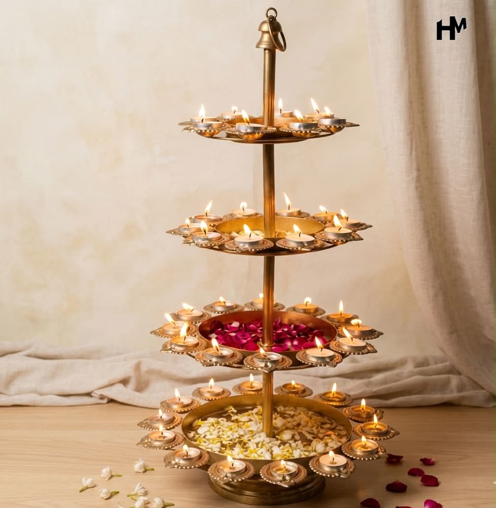 Grand Heritage Four-Tier Urli