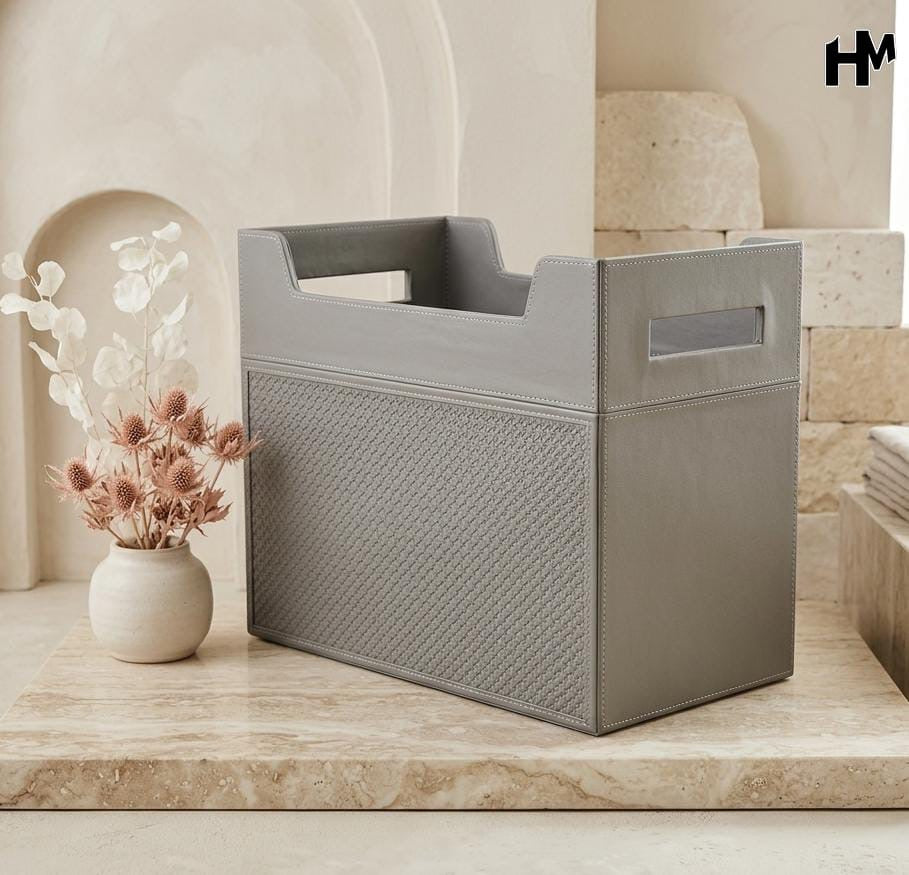 Luxe Leatherite Magazine Holder