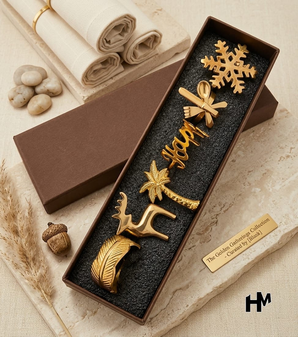 Brass Napkin Holders set