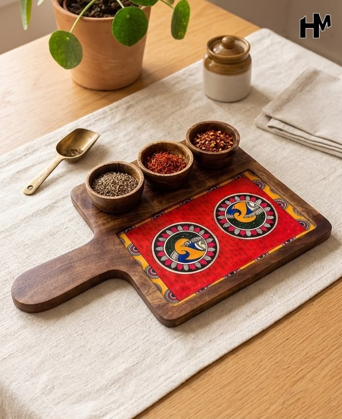 Mangowood Three Bowl Platters