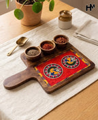 Mangowood Three Bowl Platters