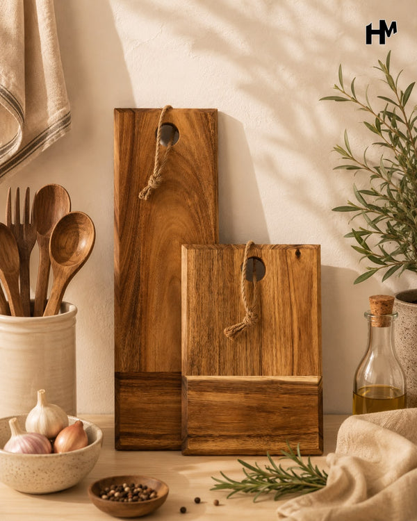 Acacia Wood Chopping Board Combo