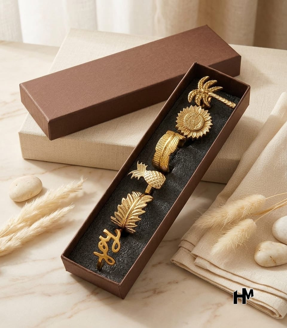 Brass Napkin Holders set