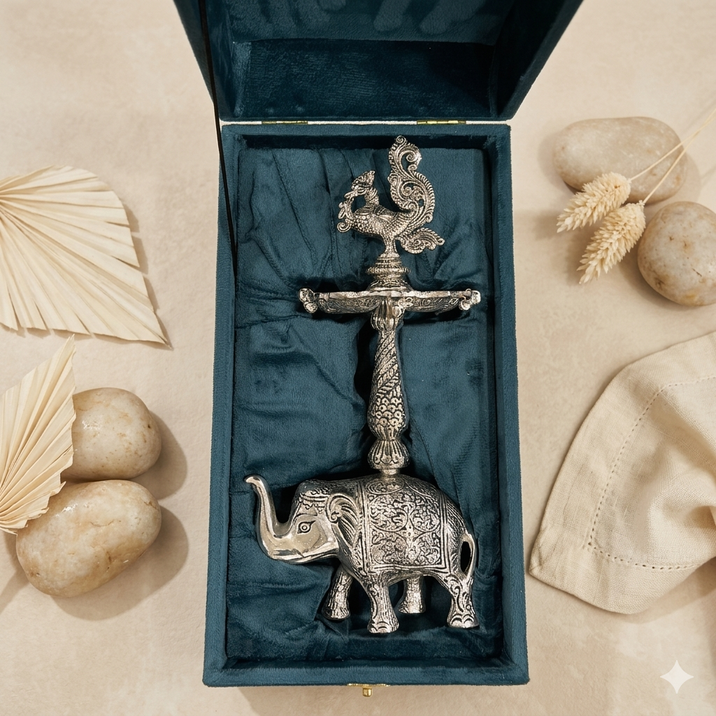 German Silver Elephant Samayi